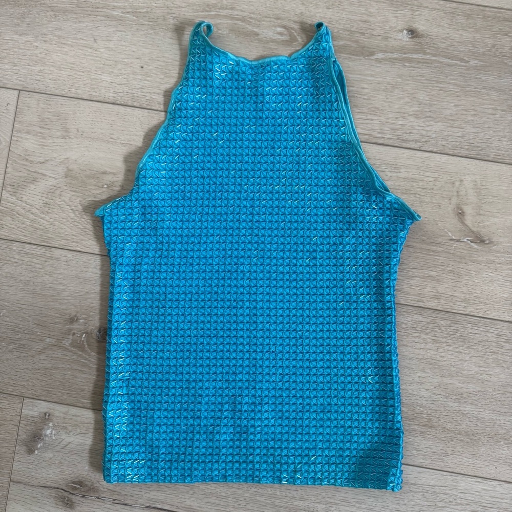 Cache Blue Beaded Top - Picture 3 of 6